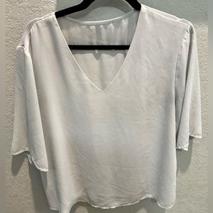 White Casual Work Top